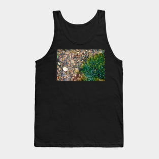 Rock Pool With Beach Pebbles & Seaweed - Abstract Coastal - #1 Tank Top